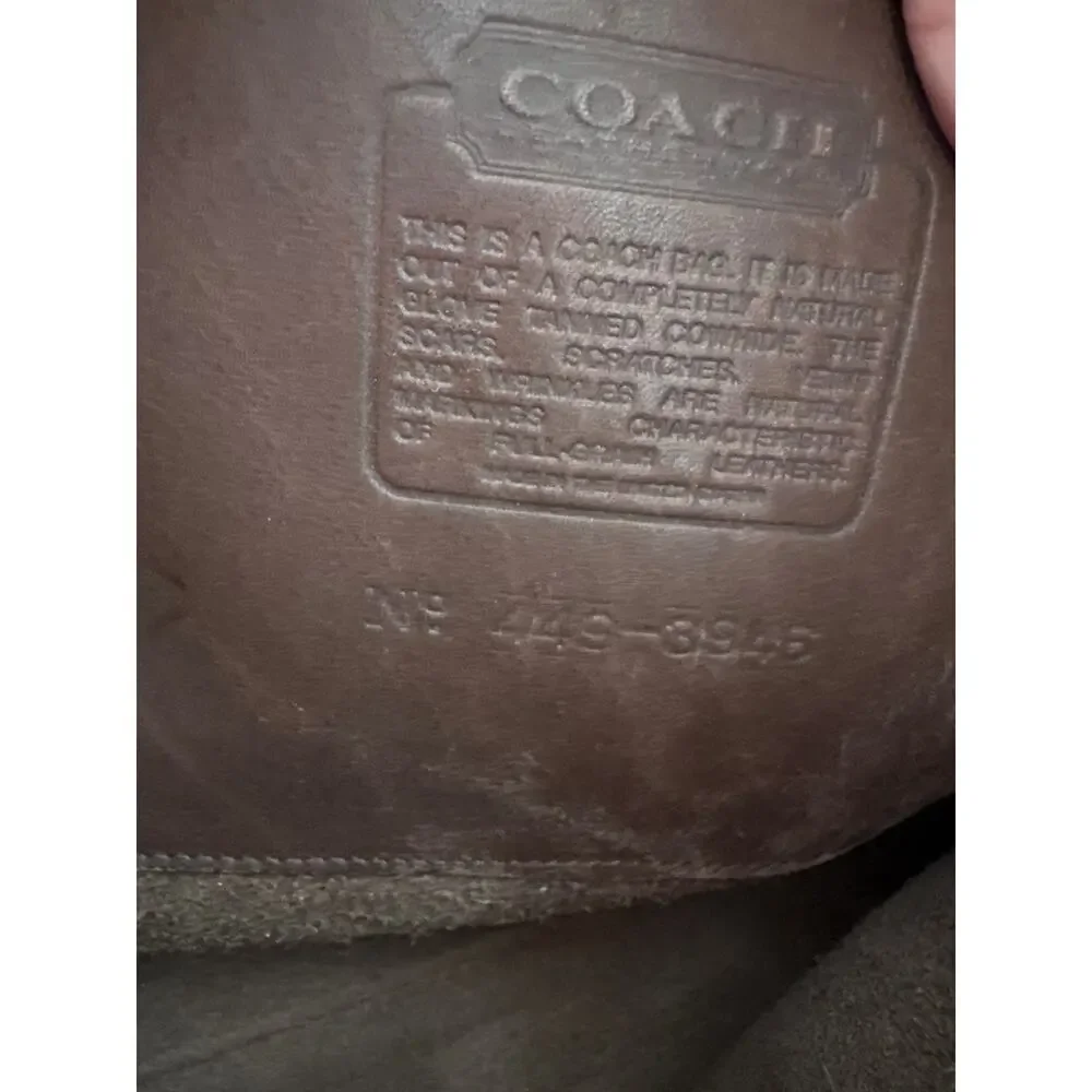 Vintage 1980s Coach Embassy Laptop Briefcase in Tabac Made in USA